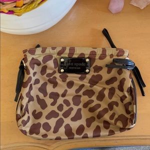 Kate Spade leopard clutch
